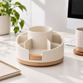 Rotating Desktop Organizer – Multi-Compartment Office Supply Caddy